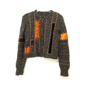 Aeffe Spa Wool Blend Button-Down Sweater